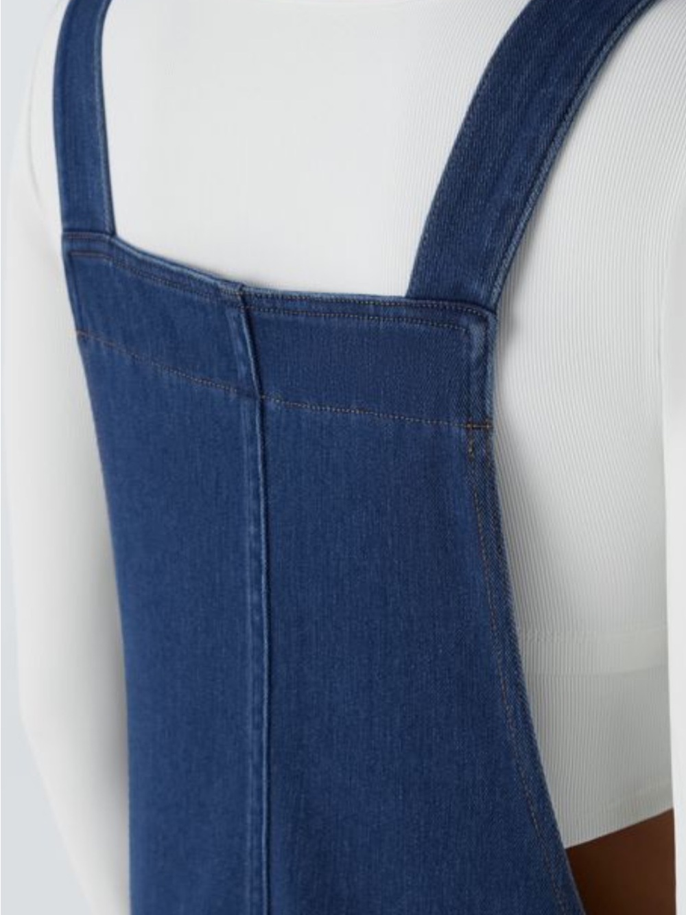 HALARA Dark Blue V-Neck Denim Overalls for Women - Picture 5 of 11
